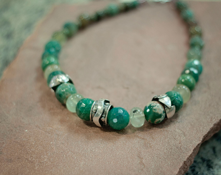 Sterling and Stone Necklace
